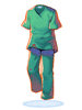 Green Surgical Gown