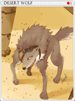 Desert Wolf Card