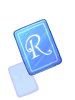 Blue R Card